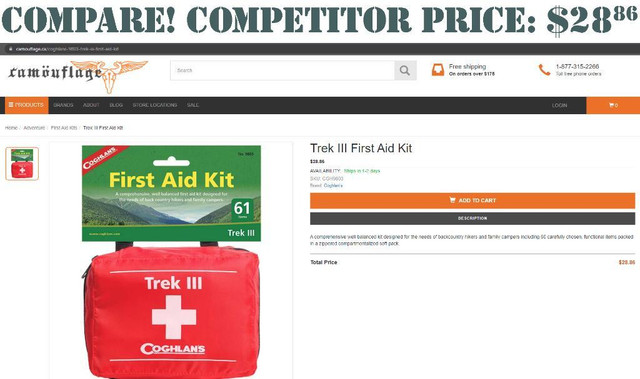 Coghlan's®  Trek III 62-piece First Aid Kit -- ONLY $24.95! in Health & Special Needs - Image 3