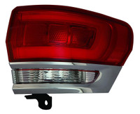 Tail Lamp Passenger Side Jeep Grand Cherokee 2014-2021 Chrome Trim Exclude Srt-8 Capa , Ch2805106C