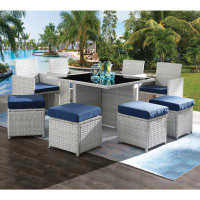 Rosecliff Heights Tague 9 Piece Patio Set
