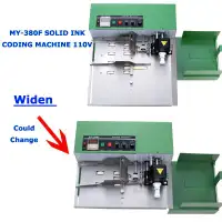 MY-380F Solid-Ink Coding Machine Widened Auto Dry Batch Coding Machine Inkjet Coding Machine 110V (#181172)