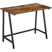 17 Stories 39-Inch Industrial Writing Computer Desk , Rustic Brown
