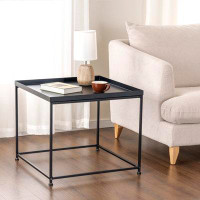Ebern Designs Living Room Black End Table