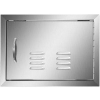 VEVOR 14"H X 20"W Single Access BBQ Door Outdoor Kitchen Drawer Modern Frame With Vent