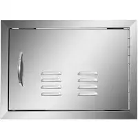 VEVOR 14"H X 20"W Single Access BBQ Door Outdoor Kitchen Drawer Modern Frame With Vent
