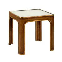 Oliver Home Furnishings Rome Glass End Table