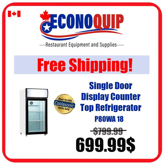 FREE SHIPPING-BRAND NEW Commercial Glass Display - Refrigerators in Other Business & Industrial in City of Toronto
