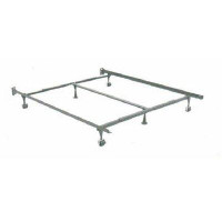 Latitude Run® Heavy Duty Construction Metal Bed Frames 4 Wheels, 6 Glides And 1 Centre Support - 39?/54?/60?
