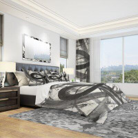 Made in Canada - East Urban Home Black Duvet Cover Set