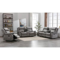 Hokku Designs Margary Recliner Living Room Set, Sofa Loveseat Armchair