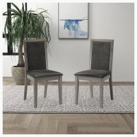 Gracie Oaks Dining Chairs Wood Dining Room Chair With MDF + Sponge Back, Kitchen Room Chair Side Chair