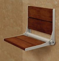 Shower Seating - Corner and 18, 26 and 32 Widths  (500lbs / 227kg (ADA Compliant)) 3 Stains and 6 Frame Finishes