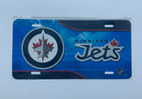 Winnipeg Jets Airbrushed Metal License Plate