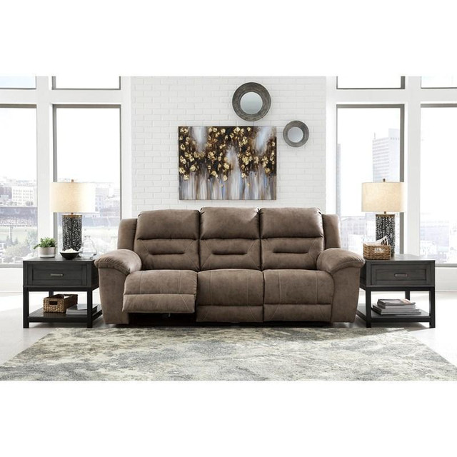 Stoneland Power Reclining Leather Look Sofa (3990587) in Chairs & Recliners - Image 3