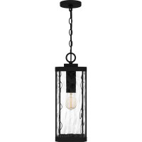 Quoizel Balchier 1-Light Matte Black Outdoor Hanging Lantern