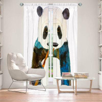 East Urban Home Lined Window Curtains 2-panel Set for Window Size 80" x 52" by Marley Ungaro - Panda