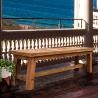 Rosecliff Heights Dashwood Solid Wood Bench