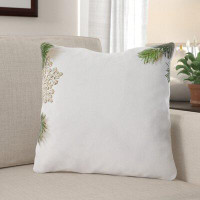 The Holiday Aisle® Brentford Christmas Indoor/Outdoor Canvas Throw Pillow