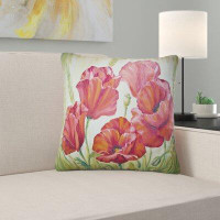 East Urban Home Poppies in Floral Pillow