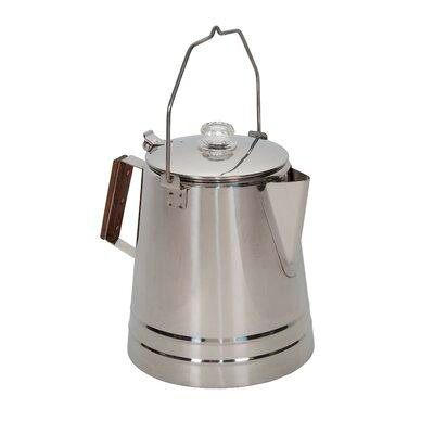 Stansport Stansport Stainless Steel Percolator Coffee Pot 28 Cups in Coffee Makers