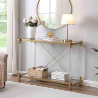 SYMYLIFE Side Table, Console Table for Living Room and  Bedroom