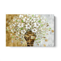 Latitude Run® White Bouquet FAA Painting Print on Wrapped Canvas