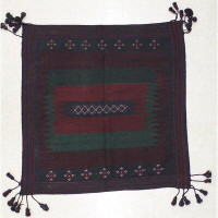 Bungalow Rose 6X6 Square Handmade Vintage Anatolian Handmade Tribal Rug Kilim