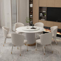 PEPPER CRAB Modern household luxury round table sets