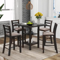Builddecor 4 - Person Counter Height Breakfast Nook Dining Set