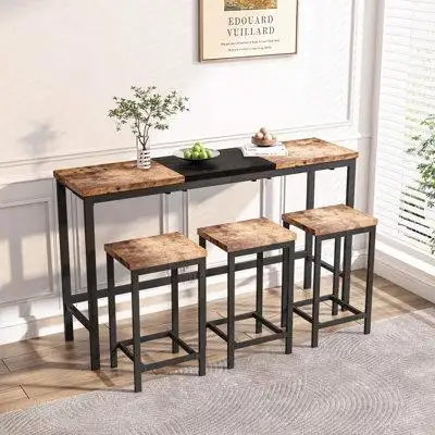 Stylish and Functional: Upgrade your dining area with our modern design kitchen dining table set. Th...