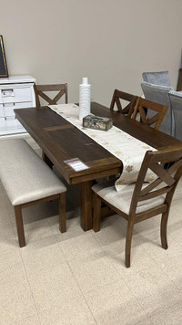 Wooden Dining Table Set with Bench! Sale Upto 70%