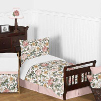 Sweet Jojo Designs Vintage Floral 5 Piece Toddler Bedding Set