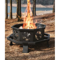 Vicinity Cast Iron Outdoor Wood Burning Fireplace