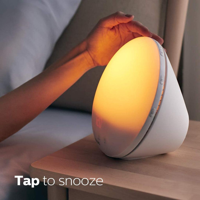 BEST DEAL* Philips Wake-Up Light Coloured Sunrise Simulation, White  FAST, FREE Delivery in Indoor Lighting & Fans - Image 4