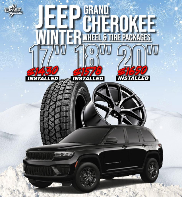 Jeep Grand Cherokee Winter Tire Packages/ Installed/ Pre-Mounted/ Free Lug Nuts in Tires & Rims in Edmonton Area