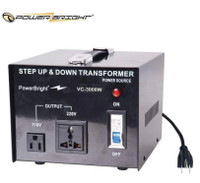 Step Up &amp; Down Transformer VC-3000W 110V to 220V Or 220V to 110V 3000W - WE SHIP EVERYWHERE IN CANADA ! - BESTCOST.C