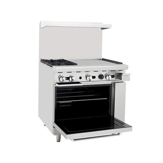 Omega 2 Burners with 24 Griddle Stove Top Range in Other Business & Industrial