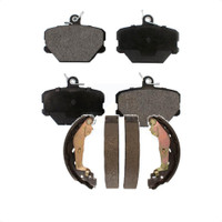 Front Rear Semi-Metallic Brake Pads And Drum Shoes Kit For Smart Fortwo KFN-100026