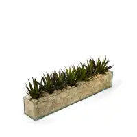T&C Floral Company Artificial Agave Plant in Planter