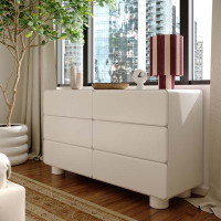 Latitude Run® Taneal White 6-Drawer Dresser