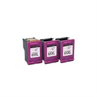 PREMIUM ink - HP 65XL Tri-Color - 3x Refills + 1x Prinhead - Compatible Ink Cartridges Pack