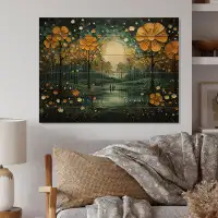 Red Barrel Studio Yellow Green Plants Enchanted Forest IV On Wood Print