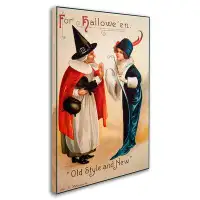 Trademark Fine Art 'Halloween Old Style' Vintage Advertisement on Wrapped Canvas