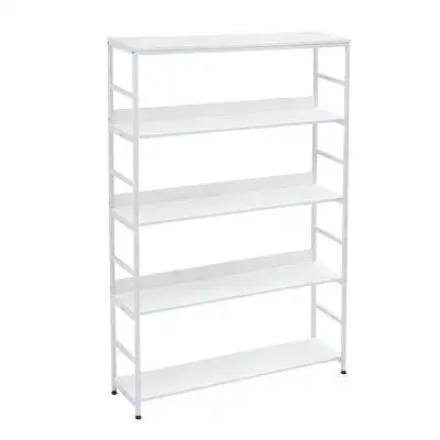 Latitude Run® 5-Tier Home Office Bookcase Open Bookshelf Storage Large 5 Shelf Bookshelf Furniture With Metal Frame