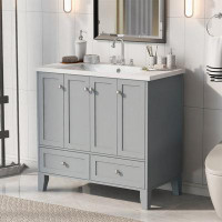 Wildon Home® 36'' Bathroom Vanity With Resin Sink Combo 5