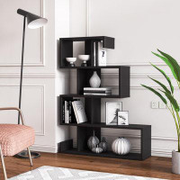 Ebern Designs Jaquelene Geometric Bookcase