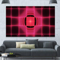Made in Canada - Design Art 'Pink Thermal Infrared Visor' Graphic Art on Wrapped Canvas