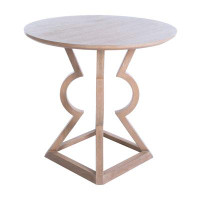 Gabby Chape 32" Solid Wood Pedestal Dining Table