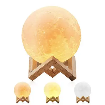 NEW NIGHT LIGHT 3D MOON 3 COLOR LED GLOBE 15 CM MG15C #1 Amazon Best Seller ! COMPARE AT $44.95 $19....