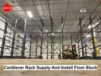MADE IN CANADA - BEST QUALITY CANTILEVER RACKING IN STOCK - QUICK SHIP AVAILABLE