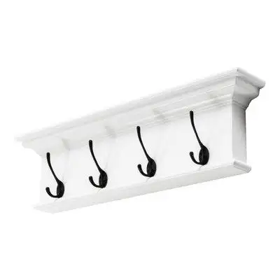 Lark Manor Anquetta Solid Wood 4 - Hook Wall Mounted Coat Rack